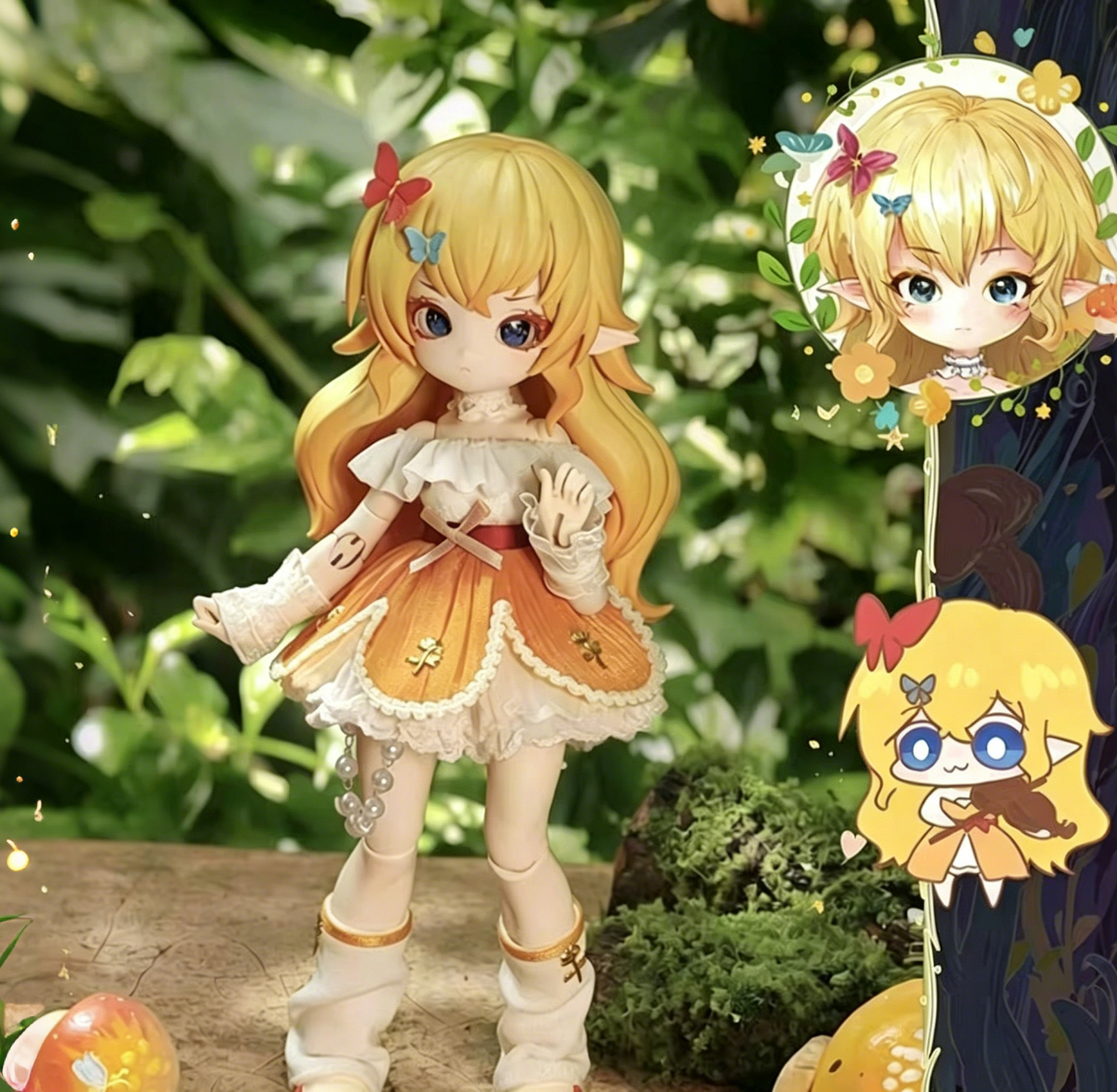 Mushroom Mycelium Naming Series 1/12 Action Figure BJD Blind Box